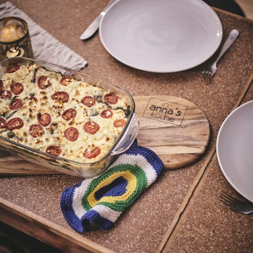 frische Lasagne Spinat Kürbis in Annas Küche